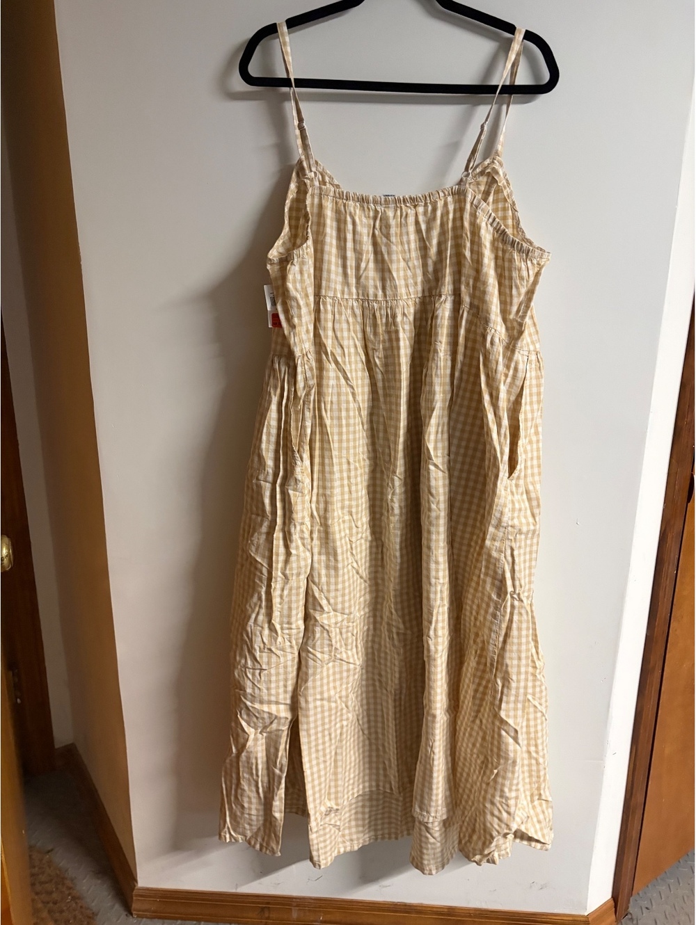 Women’s size 3X Old Navy checkered dress with pockets
